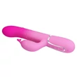 Csiklókaros, forgó és toló funkciós g-pont vibrátor Pretty Love Shima pink