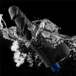 Realisztikus vibrátor 10.5" real softee rechargeable vibrating dildo(black)