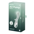 Pumpálható vibrátor szürkés zöld Air pump booty 3 greygreen