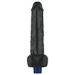 Realisztikus vibrátor 10" real softee rechargeable vibrating dildo(black)