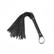 Korbács Black organosilicon flogger