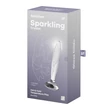 Üveg dildó Sparkling Crystal transparent