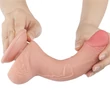 Csúszóbőrös dupla rétegű realisztikus herés dildó 19,5 cm világos - 7.5'' Sliding Skin Dual Layer Dong Flesh I