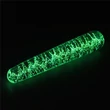 Foszforeszkáló kétvégű üvegdildó Glow in the dark Twilight Gleam glass dildo slim fantasy