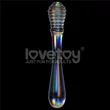 Twilight gleam glass dildo- twin pleasures