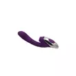 Léghullámos csiklóizgatós G-pontos vibrátor Titanz 8" silicone rechargeable vibrator in purple