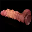 Kétrétegű nagy dildó 26 cm-es tapadótalpas platinum silicone cock