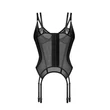 Szexi fűző fekete Arrowel corset l/xl