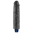 Realisztikus tölthető vízálló vibrátor 24 cm - 9.5" Real Softee Rechargeable Vibrating Dildo (fekete)