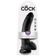 Letapasztható dildó herékkel 9" cock with balls  black
