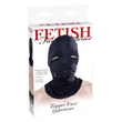Fejmaszk cipzárakkal Zipper face hood  black