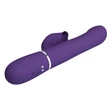 Masszírozógyöngyös csiklókaros vibrátor sötét lila - Pretty Love Falin twinkled tenderness purple