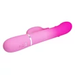 Csiklókaros, forgó és toló funkciós g-pont vibrátor Pretty Love Shima pink