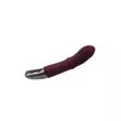 G-pontos tolófunkciós vibrátor Titanz 7" silicone rechargeable vibrator in rubine red