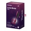 Gésagolyó vibrációs applikációs Love birds vary connect app wine red