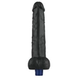 Realisztikus vibrátor 10.5" real softee rechargeable vibrating dildo(black)
