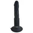 Letapasztható pénisz formájú lökő vibrátor Vibrating ass fucker black