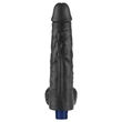 Realisztikus vibrátor 10" real softee rechargeable vibrating dildo(black)