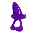Vibrációs péniszgyűrű herepgyűrűvel és csiklóizgatóval Pretty Love Vibration Cockring purple
