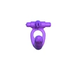 Péniszgyűrű dildóval Silicone double penetrator rabbit purple