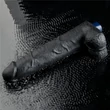Realisztikus vibrátor 10.5" real softee rechargeable vibrating dildo(black)