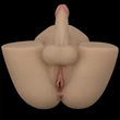 Torzó realisztikus vibrátorral Streetgirl's dual motor sensation pulse with dildo