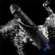 Realisztikus tölthető vízálló vibrátor 24 cm - 9.5" Real Softee Rechargeable Vibrating Dildo (fekete)