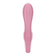 Felfújható nyúl vibrátor g-pont és csikló izgatásra Air pump bunny 2 light red