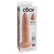 Realisztikus dildó letapasztható 9" uncut  light