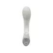 Léghullámos G-pontos vibrátor Titanz 8" silicone rechargeable vibrator in ivory white