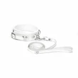 Nyakörv pórázzal Fuji white collar with leash