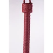 Fonott bőr korbács Kid handle leather braided tails rózsaszínű
