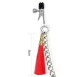 Bojtos mellbimbó bilincs piros Tassel nipple clamp