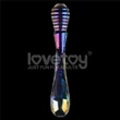 Twilight gleam glass dildo- twin pleasures