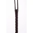 Korbács Calf leather handle saddle leather tails fekete