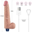 Realisztikus vibrátor 10.5" real softee rechargeable vibrating dildo(flesh)