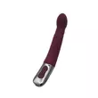 G-pontos vibrátor Titanz 8" silicone rechargeable vibrator in rubine red