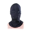Fejmaszk cipzárakkal Zipper face hood  black