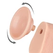 Letapasztható 9'' sliding skin dual layer dildó testszínű