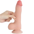 Csúszóbőrös dupla rétegű realisztikus herés dildó 20 cm világos - 8'' Sliding Skin Dual Layer Dong Flesh I