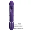 Csiklókaros nyelves vibrátor sötét lila - Pretty Love Kampas twinkled tenderness purple