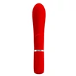 Csiklókaros puha szilikon g-pont vibrátor Pretty Love Thomas Red 20cm