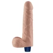 Realisztikus 23 cm-es vibrátor 9" real softee rechargeable vibrating dildo (testszínű)