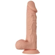 Realisztikus herés világos dildó Beautiful Buraq 24 cm