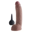 Realisztikus spriccelő dildó 9" squirting cock with balls brown