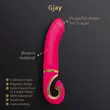 Vibrátor gpont és csiklóizgatással Gjay világító rózsaszín vibri 22 cm