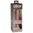 Realisztikus letapasztható dildó 7" dual density silicone cock  light