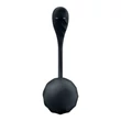 Vibrációs tojás Ribbed petal black távirányítható