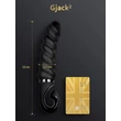 Csavart testű luxus vibrátor Gjack 2 fekete 22 cm