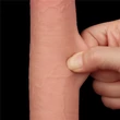 Letapasztható 9'' sliding skin dual layer dildó testszínű